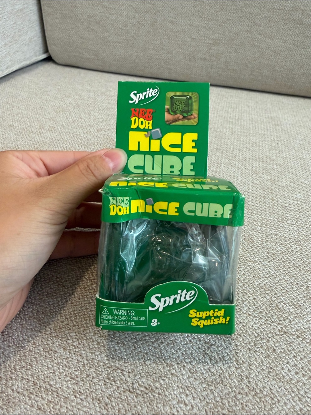 NeeDoh Rice Cube Reptile Toy - Green